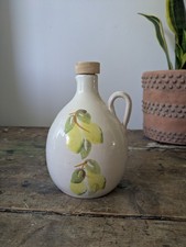 Vintage Italian Bocca Della Verita Ltd. Olive Oil Jug 500ml 1/2 L Pottery Vgc
