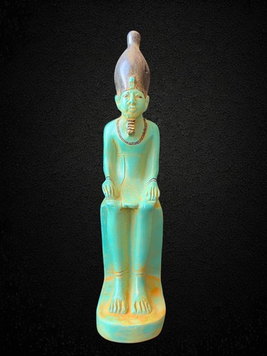 Osiris seated egyptian - seated, statue