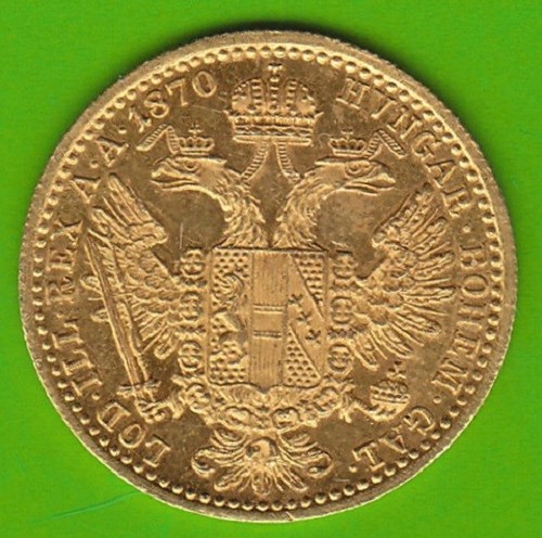 Gold austria ducat coin - gold,