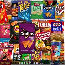 American crisps selection box - crisps,
