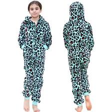A2Z Onesie One Piece Kids Leopard Pyjamas Mint Sleepsuit Costume For Girls