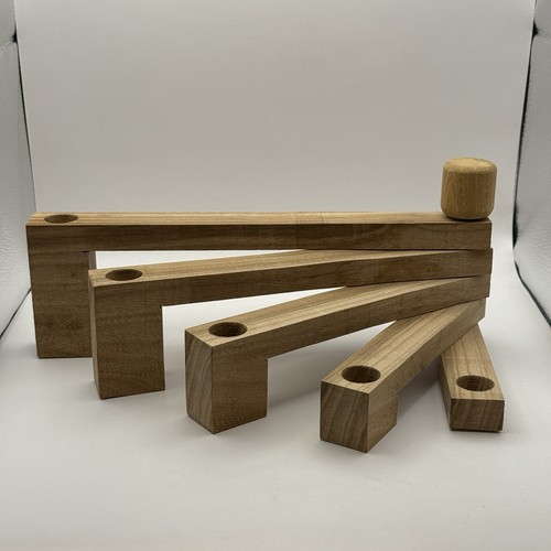 Wooden candle holder - candle,