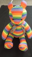 Large Handmade RAINBOW  Bear