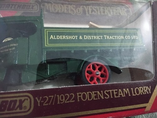 Matchbox 1922 foden - y-27,