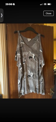 Ladies grey floral cold - floral,