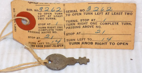 Antique eagle lock key 3262 - antique,