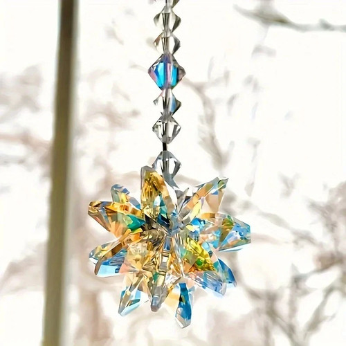 1pc glass star crystal - 1pc,