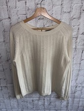 M&S Collection 100% Cashmere Womens Cardigan Size Medium 12 Jumper Marks Spencer