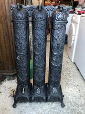 Decorative Antique 19th Century Victorian Cast Iron Gas Radiator Heater