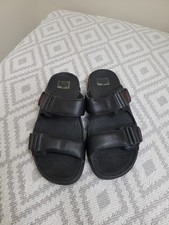Mens black fitflop adjustable - black,