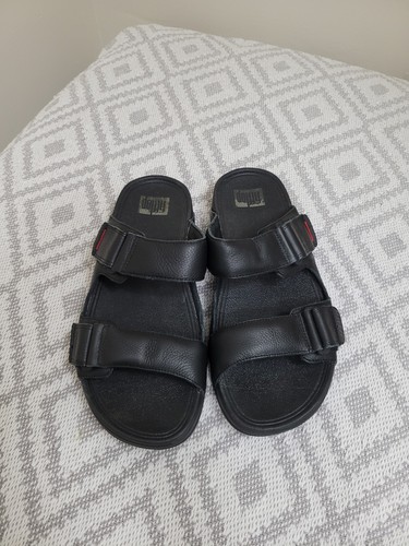 Mens black fitflop adjustable - mens,