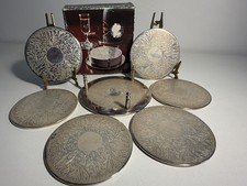 7 Pieces Coaster Set Silver