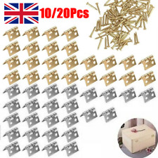 10-50X Mini Metal Hinges Jewelry Box Tiny Miniature Furniture Cabinet Hinges UK