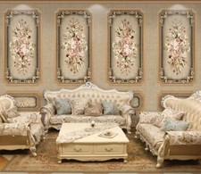 3D Peony Painting ZHUB1279 Wallpaper Wall Mural Removable Self-adhesive Ann