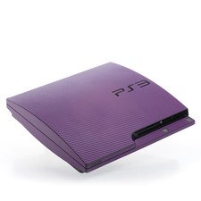Purple Carbon PS3 slim Textured Skins -Full Body Wrap- decal sticker cover 