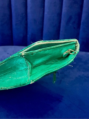 Emerald green eel skin - eel,