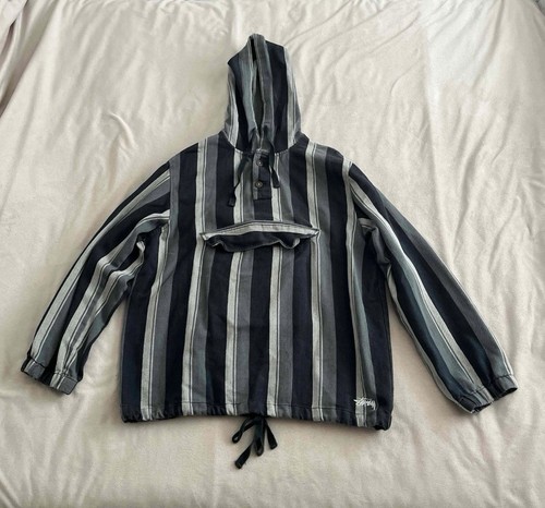 Stussy stripe hoodie size - stussy,