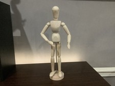 Wooden Artist Mannequin Doll  Painting Art 12 Inch Male Manikin Dummy Posable