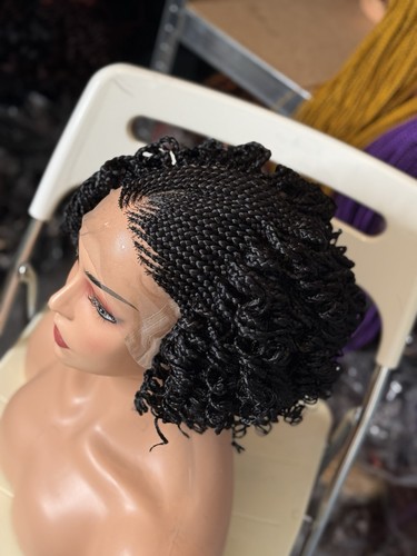 Full lace braided with - lace, wig