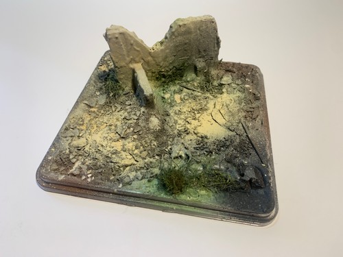 Diorama base plate boxed - diorama, 1/35