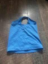 primark blue halter neck top