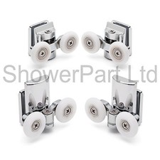 Spare Shower Door Rollers/Runners/Wheels 23mm 6mm glass 4 Pack L067