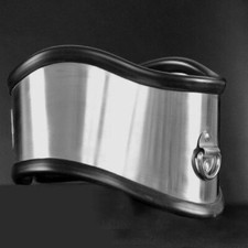 Stainless Steel Neck Collar Male Female SM Slave Bondage Choker Posture Collar