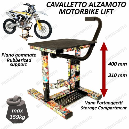 Motorcycle lift stand - motorcycle, graphic