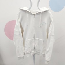 Palace 2016 Hooded Waffle Knit Jacket Size XL Mens White Cotton RMF31-AO