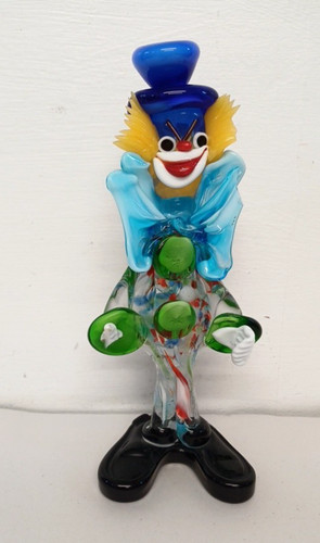 Large murano glass clown - large,