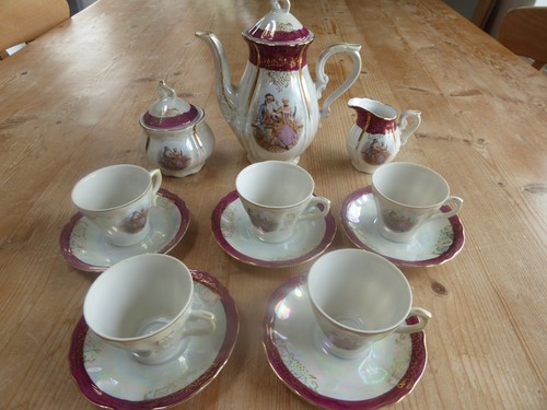 Set cup saucer - of, coffee