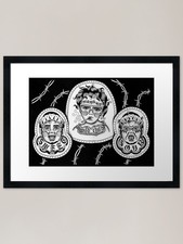 TATTOO FLASH 2 - BABIES Framed