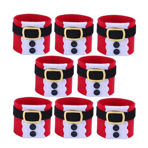 8pcs christmas napkin rings - 8pcs,