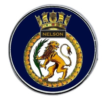 HMS Nelson Royal Navy Military domed Lapel Pin Badge 25mm