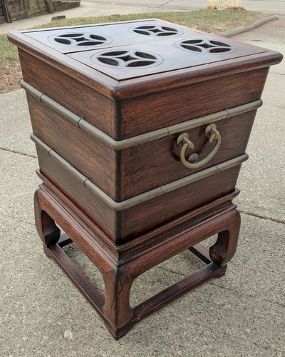 Antique cellarette asian - cellarette,