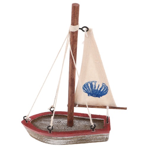 Wooden sailing boat model - boat,