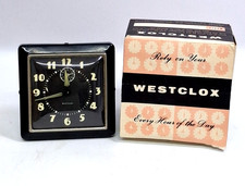 Vintage Westclox Alarm Clock / Original Box