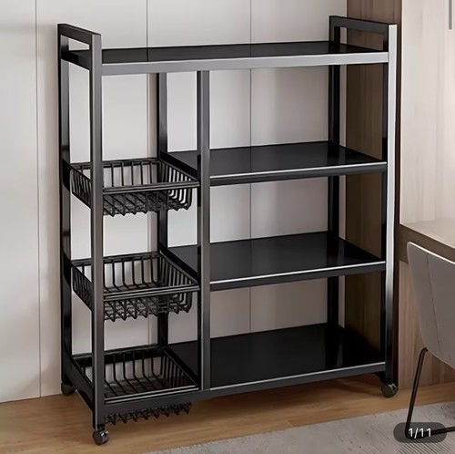 Tier metal storage shelf - 4-tier,