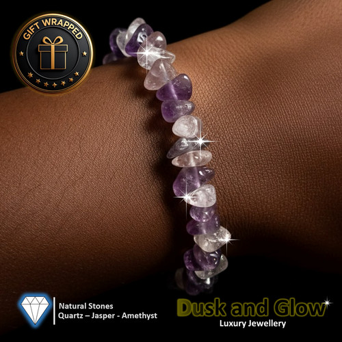 Purple amethyst natural stone - amethyst,