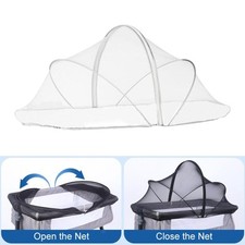Baby Crib Net Removeable Protective Canopy Folding for Home Nursery Room Crib