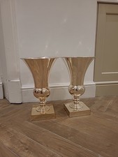 Silver Urn Vases X2