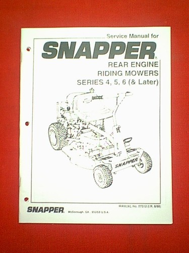 Snapper rear engine riding - snapper,