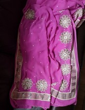 Pink pearl and - , silver