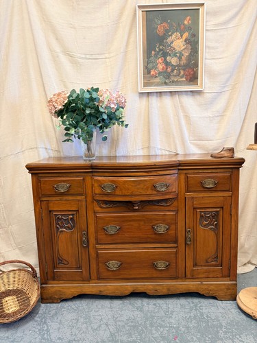 Edwardian walnut sideboard - walnut,
