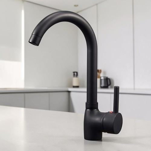 Kitchen mixer tap matt black - mixer,