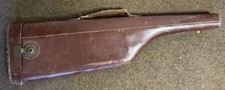 Antique Leg of Mutton Brown Leather Gun Slip - NEEDS REPAIR