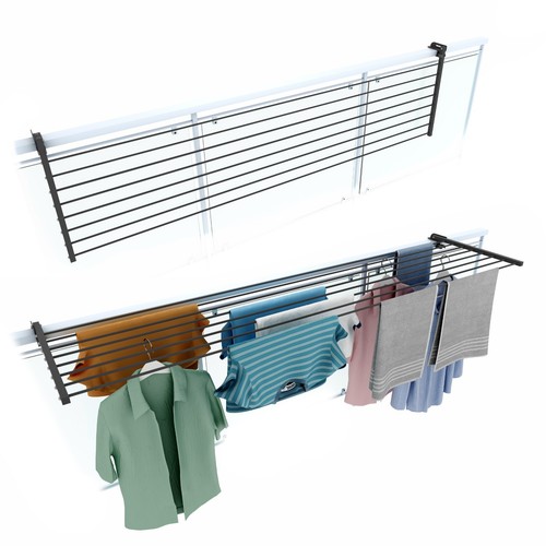 Balcony foldable clothes - balcony,