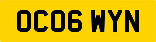 Oc06 wyn private car reg - oc06,