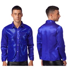Men sparkly sequin - sequin, shirt