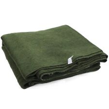 Large Fleece Army Blanket - Olive Drab Camping Picnic Soft Feel 200 x 150cm